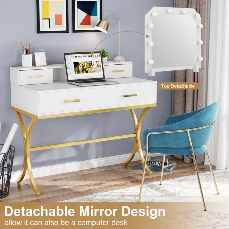 Elkridge 39.37'' Wide Vanity with Mirror