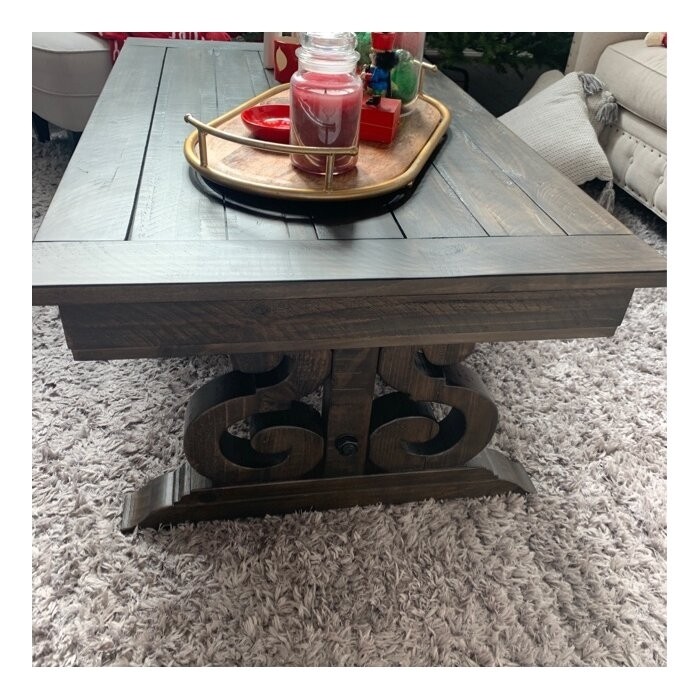Ellenton Trestle Coffee Table with Storage