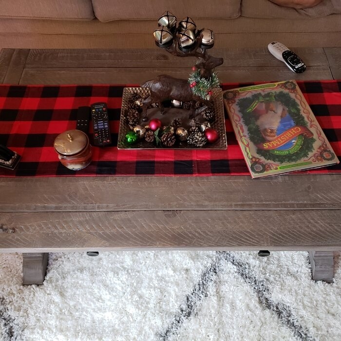 Ellenton Trestle Coffee Table with Storage