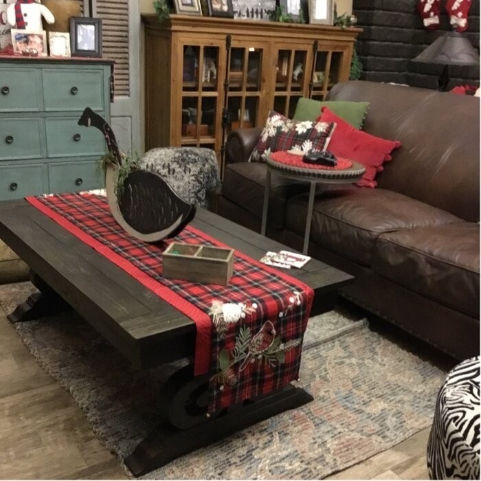 Ellenton Trestle Coffee Table with Storage