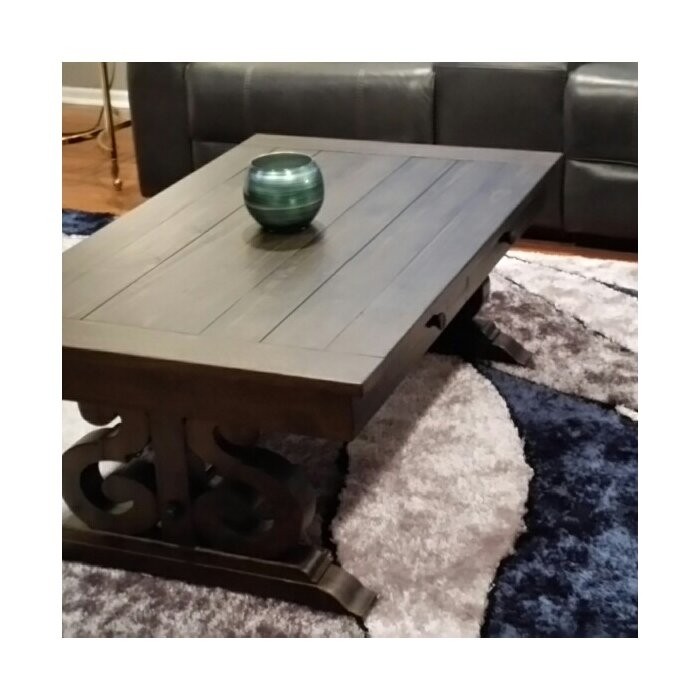 Ellenton Trestle Coffee Table with Storage