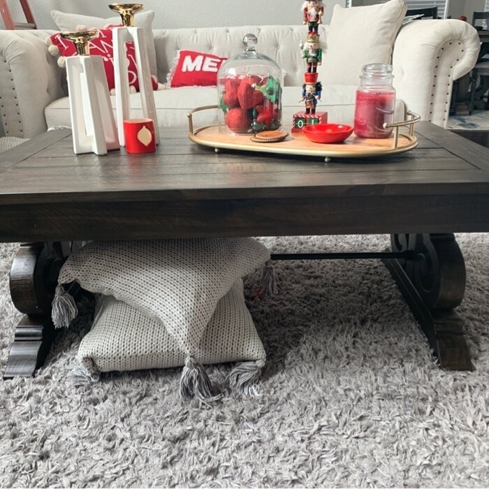 Ellenton Trestle Coffee Table with Storage