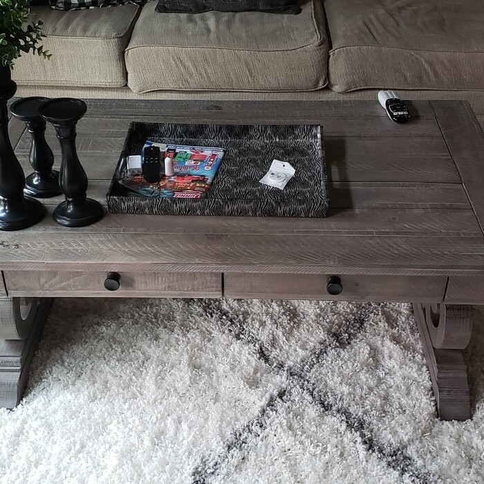 Ellenton Trestle Coffee Table with Storage