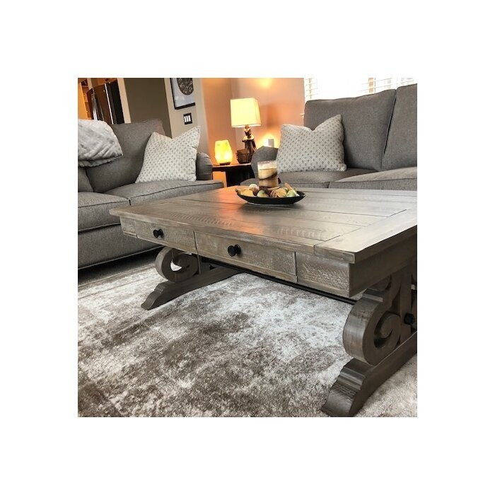 Ellenton Trestle Coffee Table with Storage