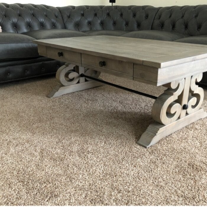 Ellenton Trestle Coffee Table with Storage