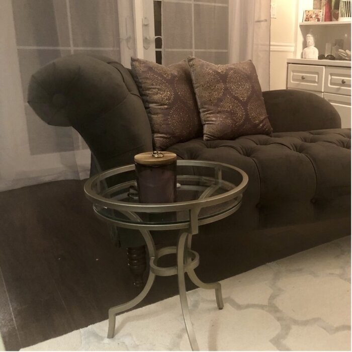 Elliston Tufted Left-Arm Rolled Arm Chaise Lounge