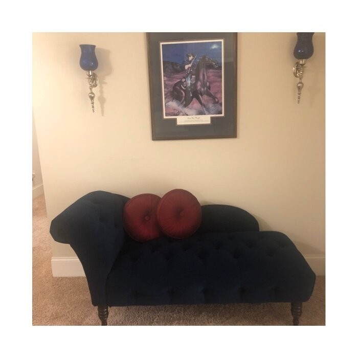 Elliston Tufted Left-Arm Rolled Arm Chaise Lounge