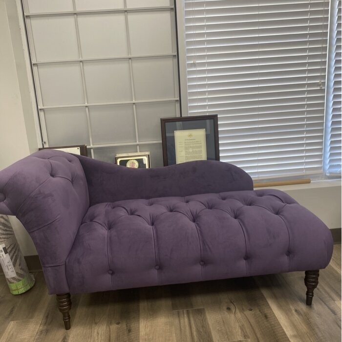 Elliston Tufted Left-Arm Rolled Arm Chaise Lounge