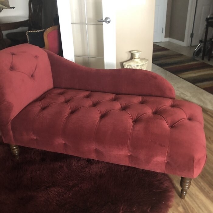 Elliston Tufted Left-Arm Rolled Arm Chaise Lounge