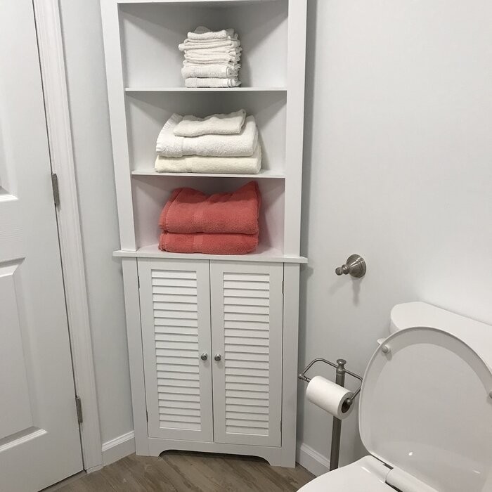 Ellsworth 23.25'' W x 68.31'' H x 17.5'' D Linen Cabinet