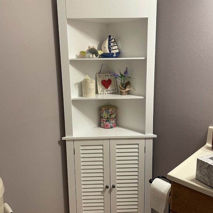 Ellsworth 23.25'' W x 68.31'' H x 17.5'' D Linen Cabinet