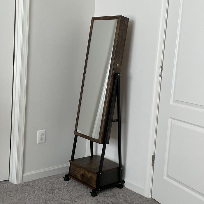 Enderlin 16.3'' Wide Jewelry Armoire with Mirror