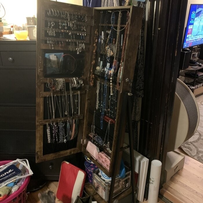 Enderlin 16.3'' Wide Jewelry Armoire with Mirror