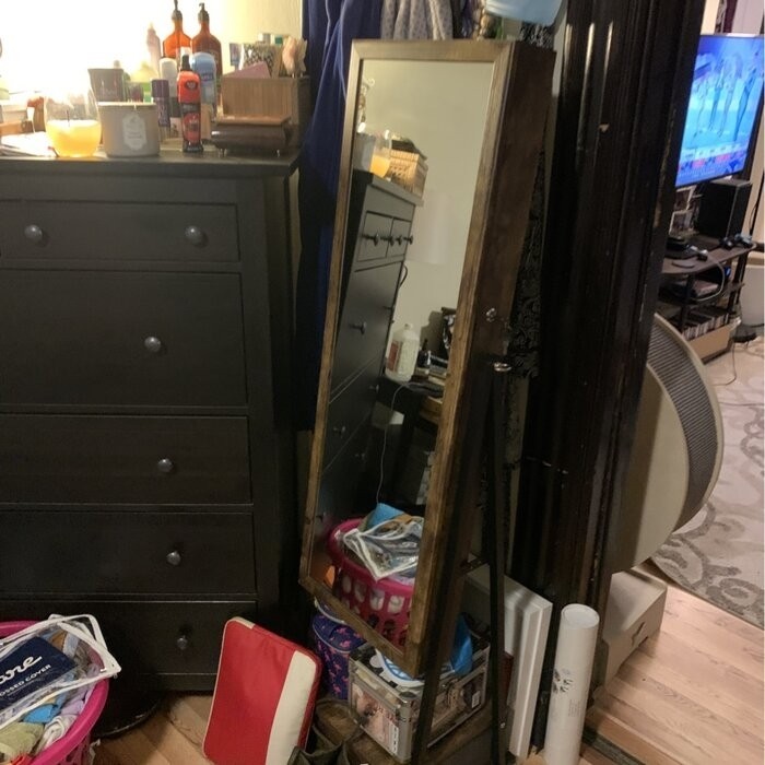 Enderlin 16.3'' Wide Jewelry Armoire with Mirror