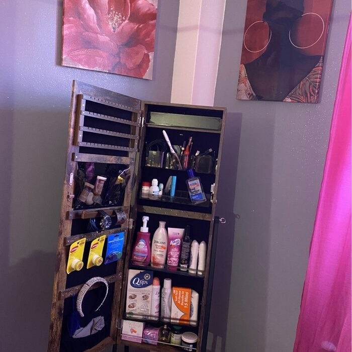 Enderlin 16.3'' Wide Jewelry Armoire with Mirror