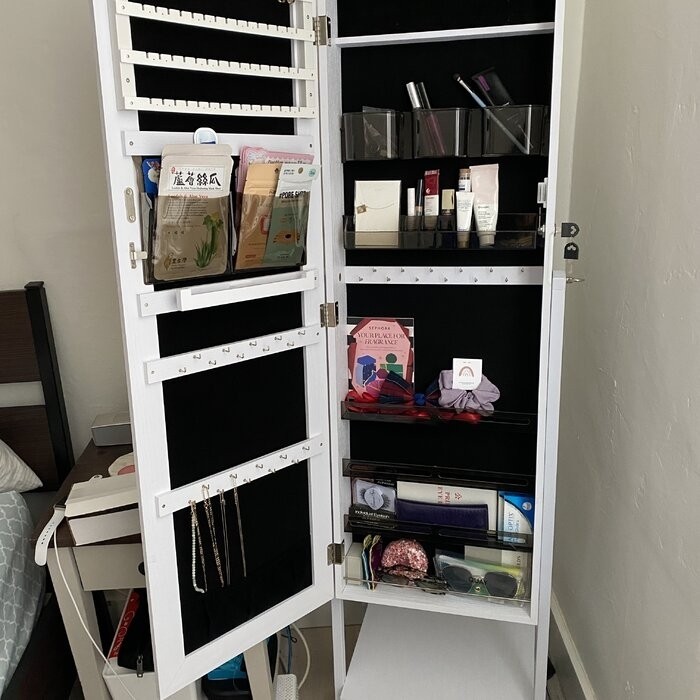 Enderlin 16.3'' Wide Jewelry Armoire with Mirror
