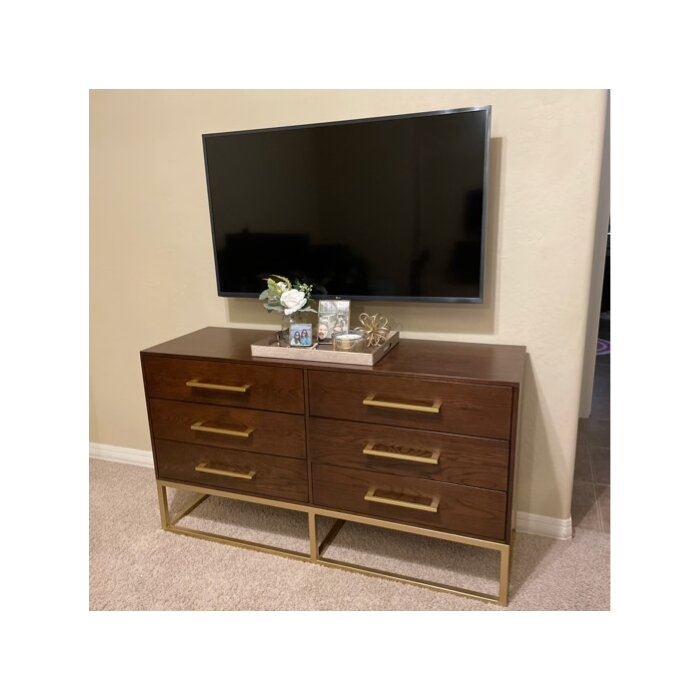 Estelle 6 Drawer 56'' W Dresser
