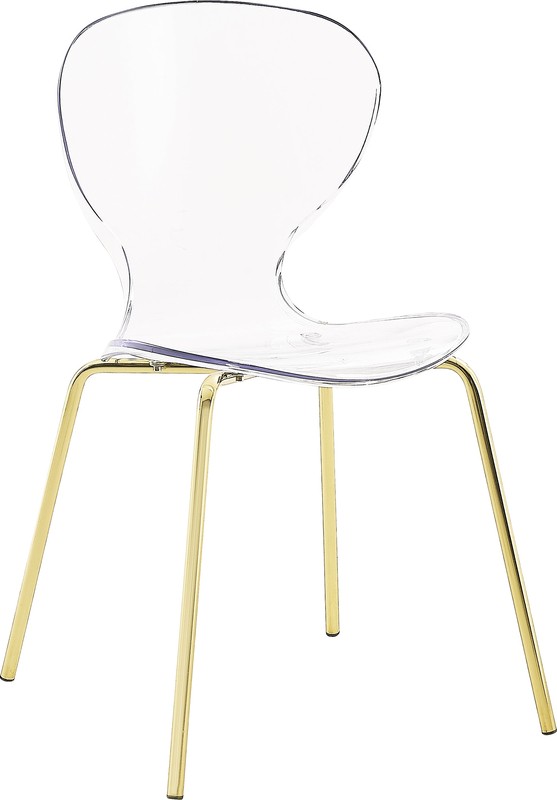Eudora Stacking Side Chair in Clear