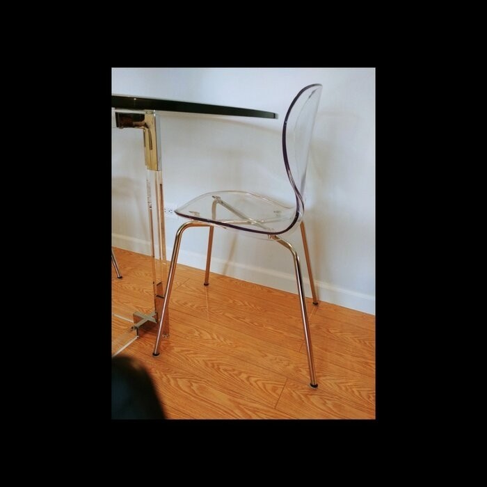 Eudora Stacking Side Chair in Clear