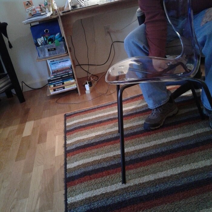 Eudora Stacking Side Chair in Clear