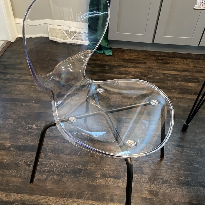 Eudora Stacking Side Chair in Clear