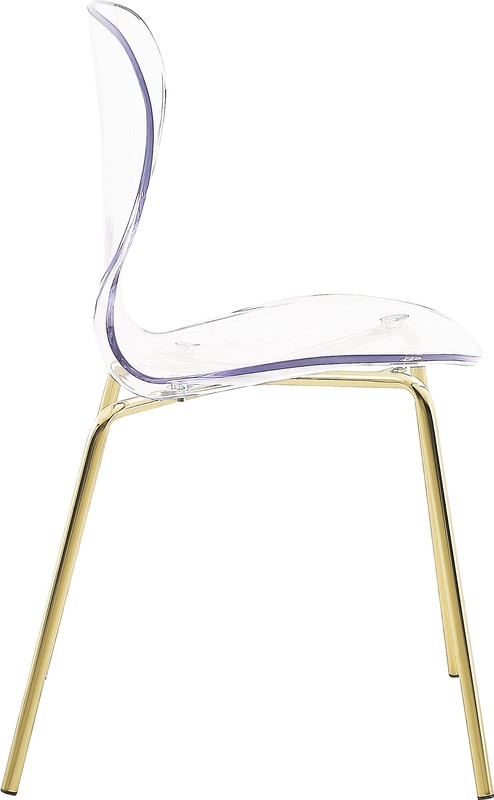 Eudora Stacking Side Chair in Clear