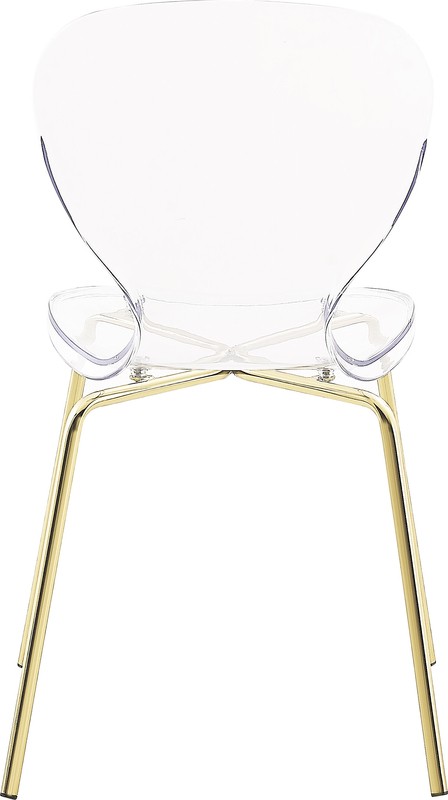 Eudora Stacking Side Chair in Clear