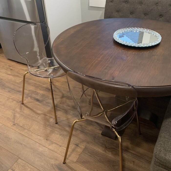 Eudora Stacking Side Chair in Clear