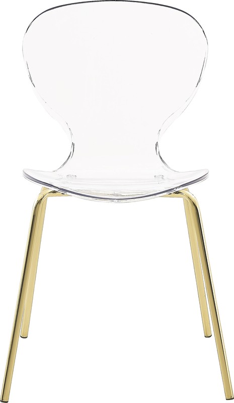 Eudora Stacking Side Chair in Clear
