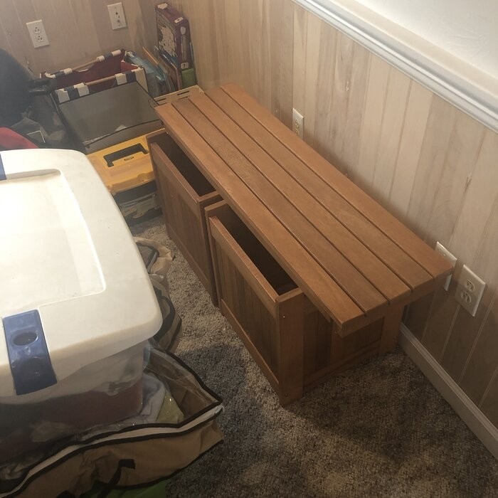 Fallah Wooden Planter Bench