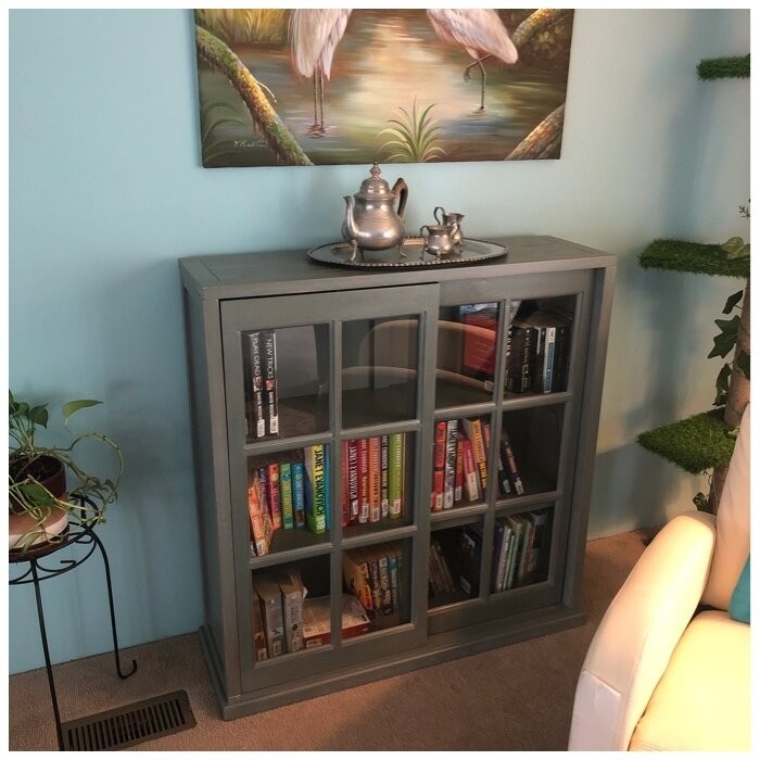 Fayette 40.2'' H x 39'' W Solid Wood Standard Bookcase