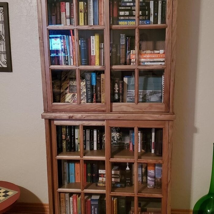 Fayette 40.2'' H x 39'' W Solid Wood Standard Bookcase
