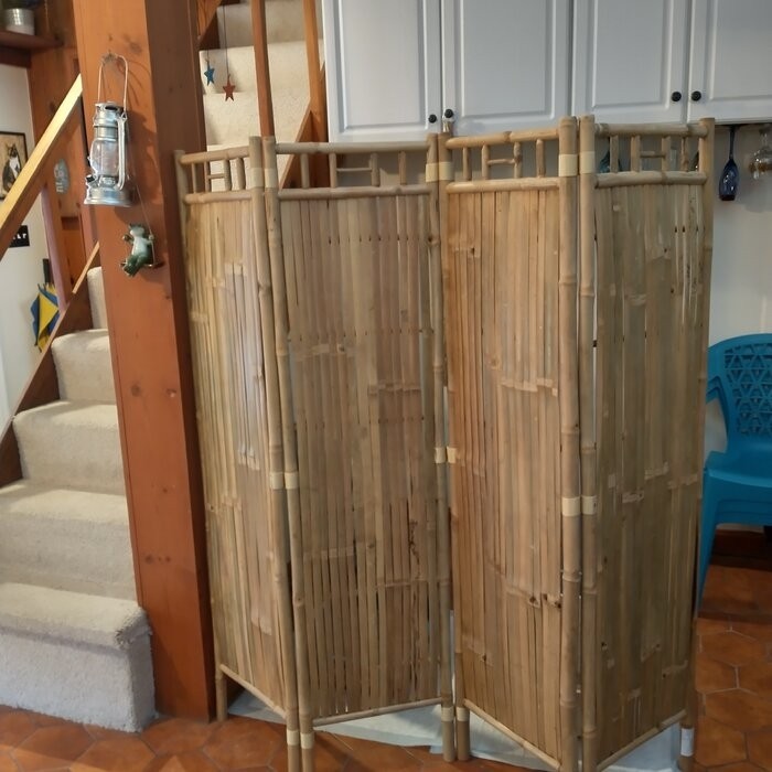 Feinstein Bamboo/Rattan Folding Room Divider