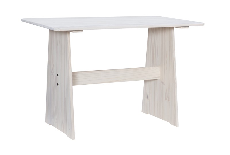 Felicia 5 - Person Pine Solid Wood Breakfast Nook Dining Set