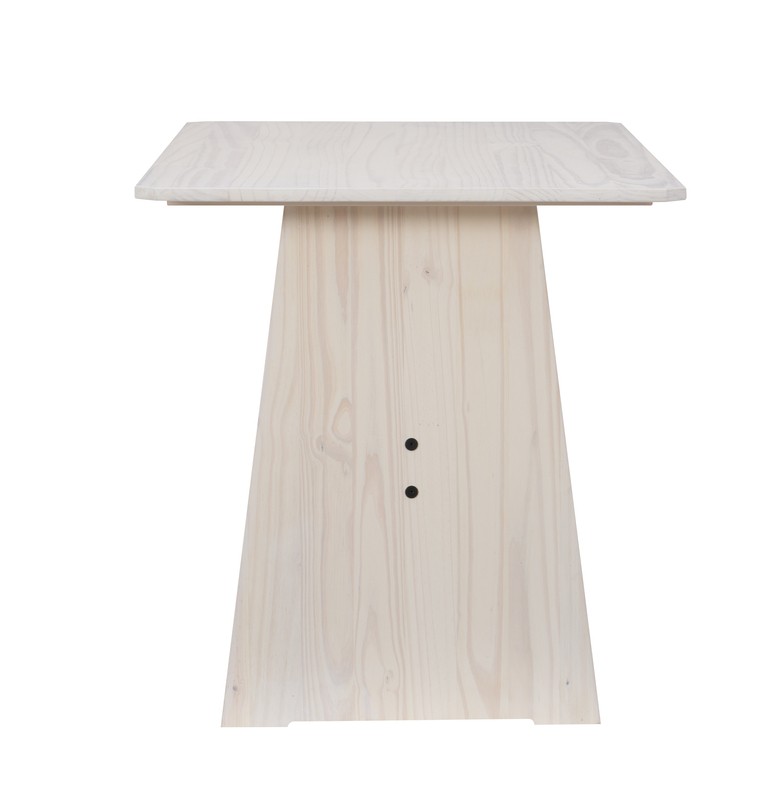 Felicia 5 - Person Pine Solid Wood Breakfast Nook Dining Set