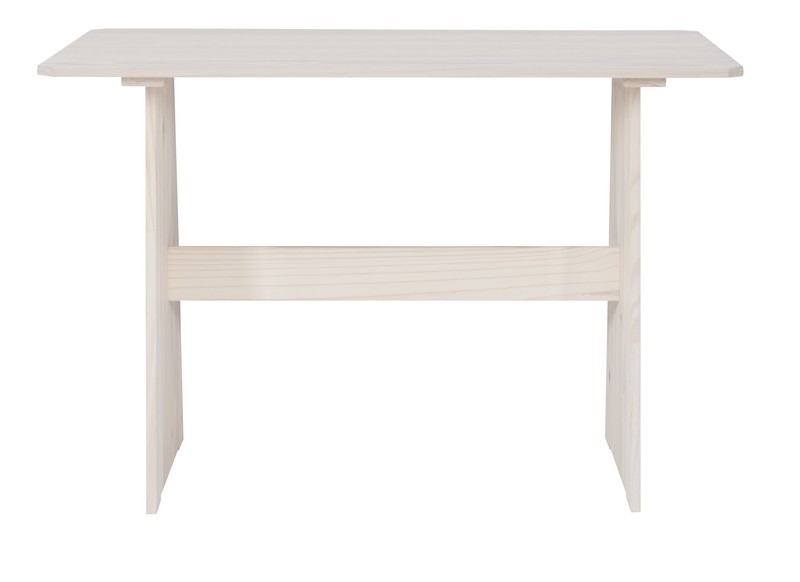 Felicia 5 - Person Pine Solid Wood Breakfast Nook Dining Set