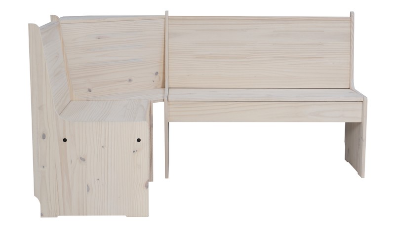 Felicia 5 - Person Pine Solid Wood Breakfast Nook Dining Set