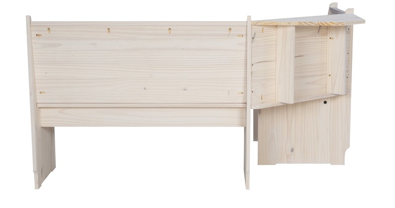 Felicia 5 - Person Pine Solid Wood Breakfast Nook Dining Set