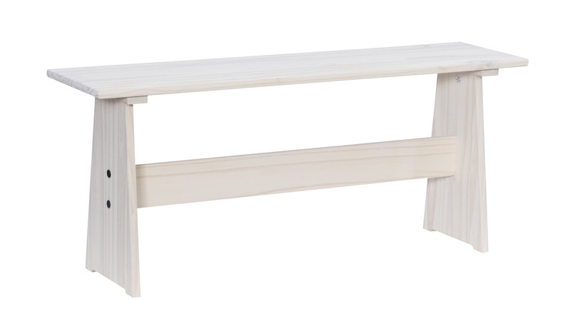 Felicia 5 - Person Pine Solid Wood Breakfast Nook Dining Set