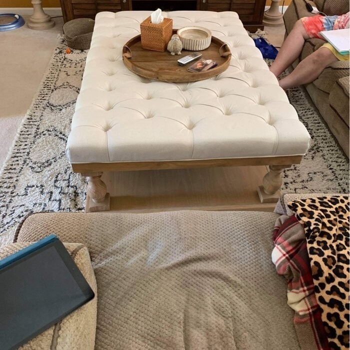 Felty Floor Shelf 1 Coffee Table with Storage