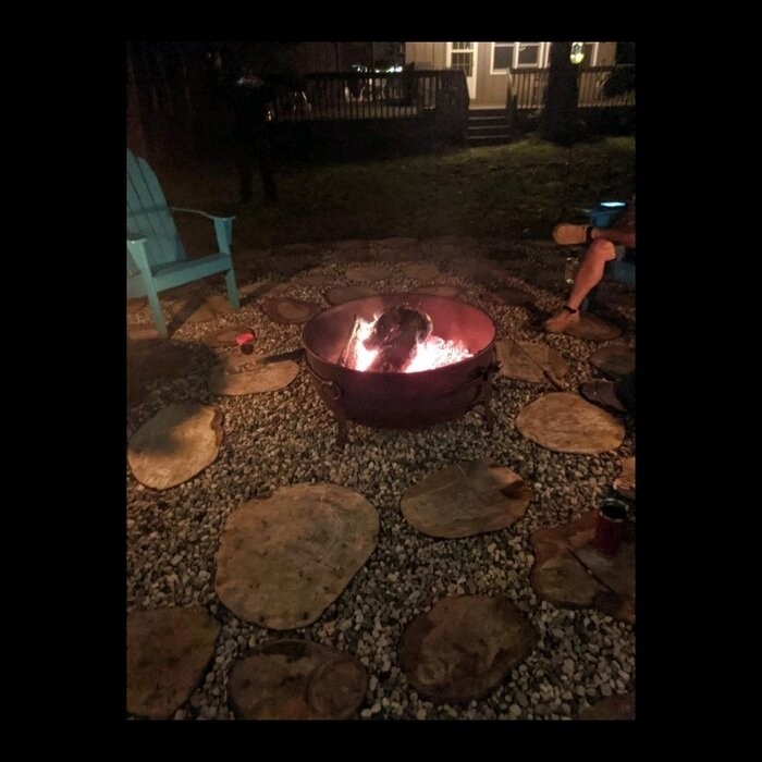Flanigan 23'' H Steel Outdoor Fire Pit