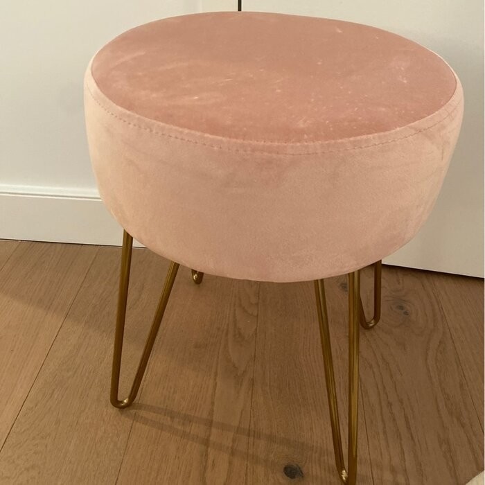 Foerster 17.7'' Tall Iron Vanity Stool
