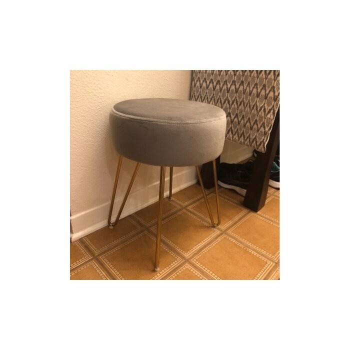 Foerster 17.7'' Tall Iron Vanity Stool