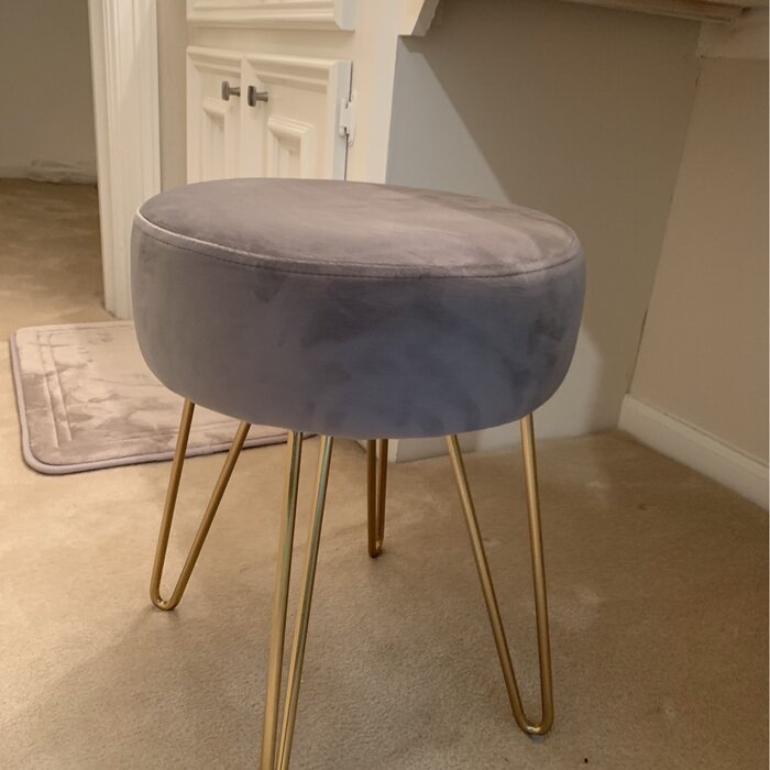 foerster metal vanity stool