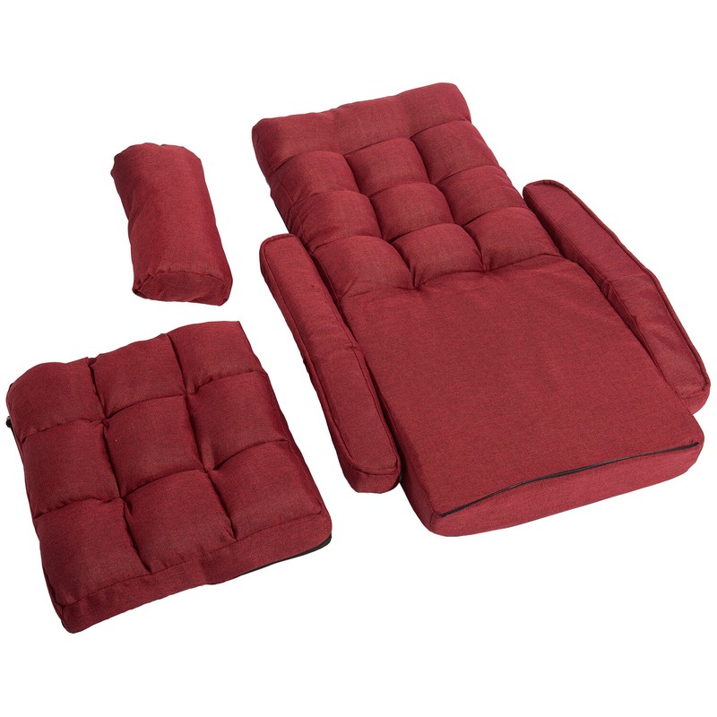 Folding Lazy Floor Game Sofa Chair-Blue