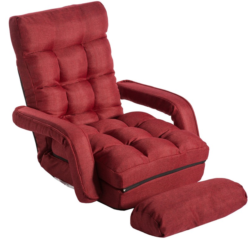 Folding Lazy Floor Game Sofa Chair-Blue