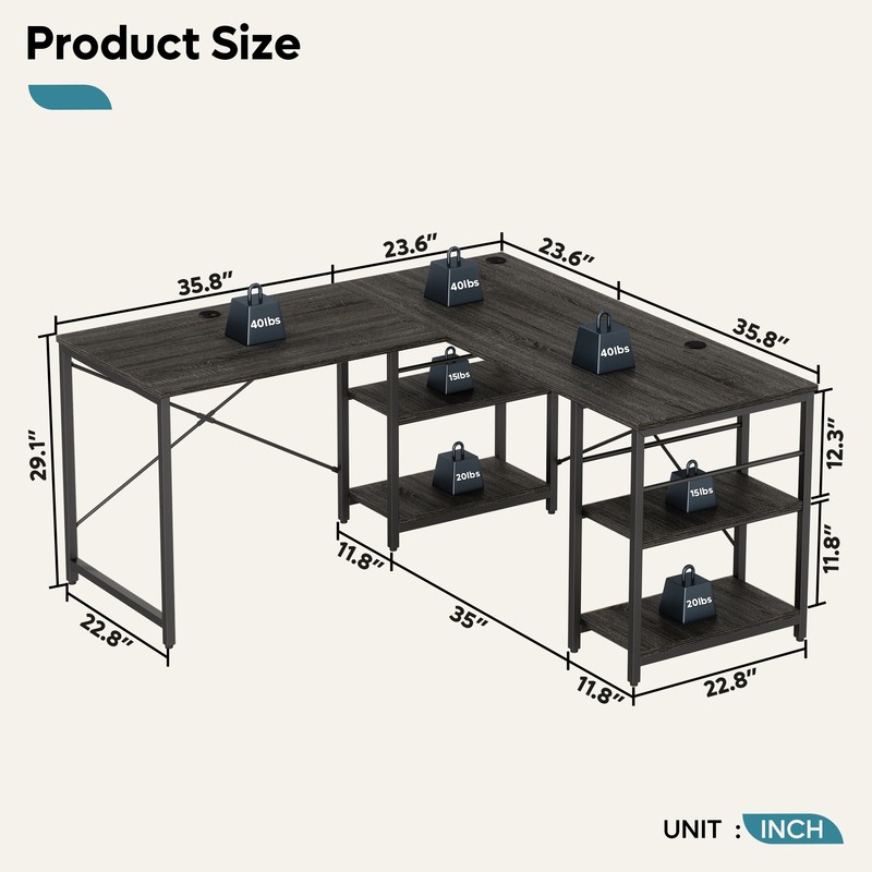 Fortson L-Shape Desk
