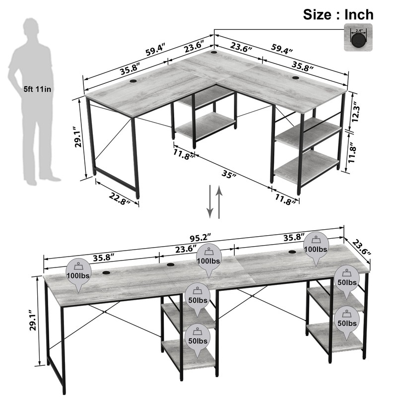 Fortson L-Shape Desk