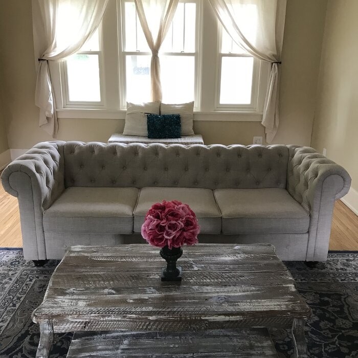 Francoise Solid Wood Coffee Table with Storage