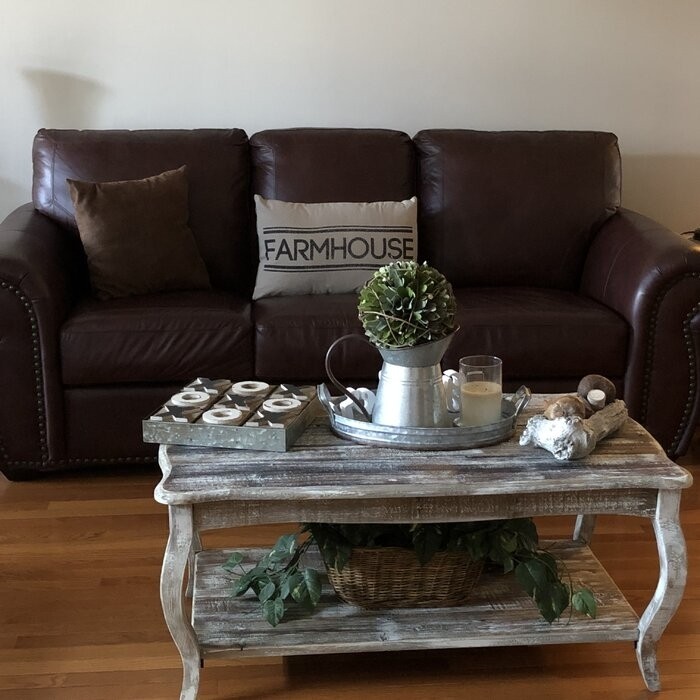 Francoise Solid Wood Coffee Table with Storage